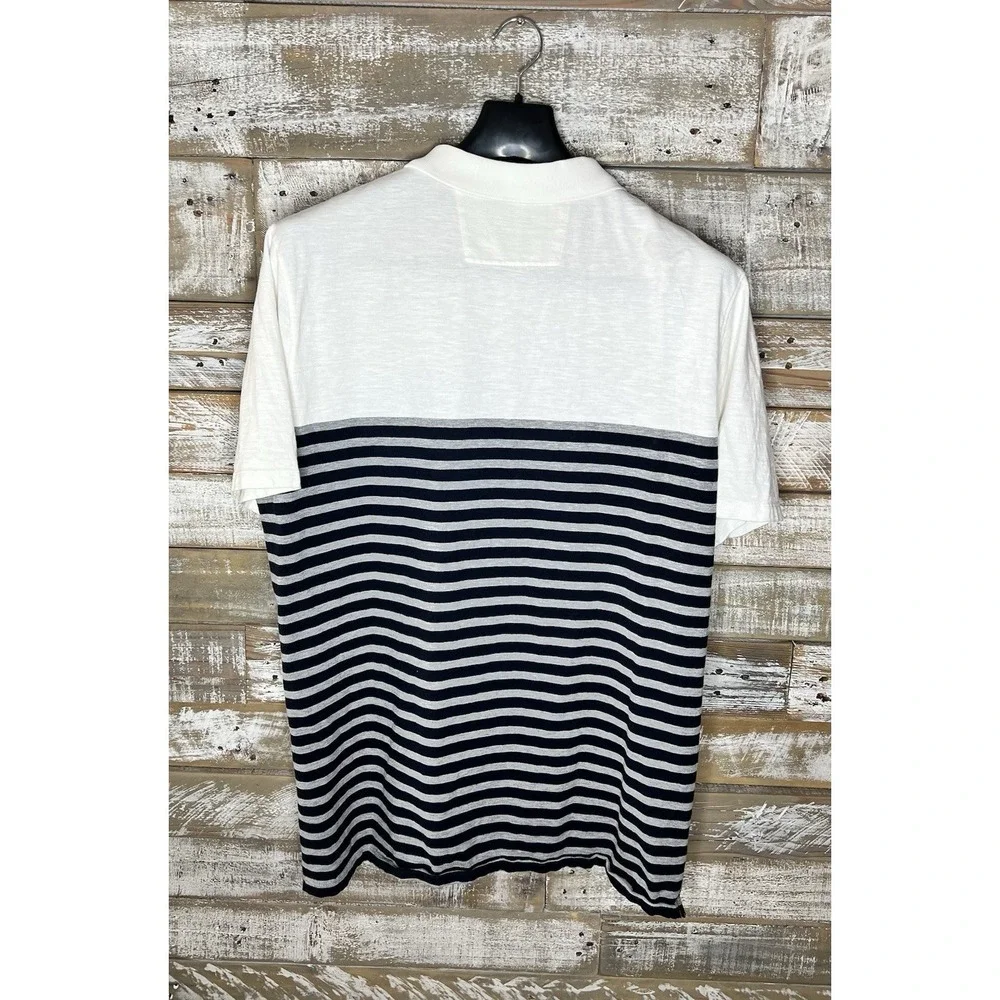 Banana Republic mens striped polo‎ Standard fit Tall XL